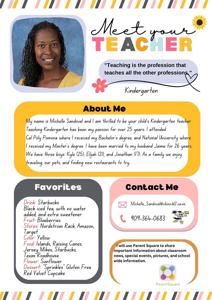 Meet Mrs. Sandoval